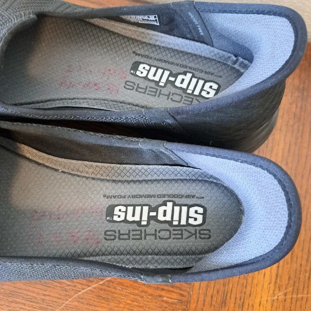 Skechers Hands Free Slip-ins Go Walk Joy Black Sneakers 138182 Womens 8.5
